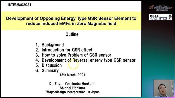  Development of Opposing Current Type GSR Sensor Element to Reduce Induced EMFs in Zero Magnetic Field