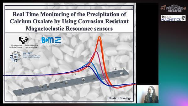  Real Time Monitoring of the Precipitation of Calcium Oxalate by Using Corrosion Resistant Magnetoelastic Resonance Sensors
