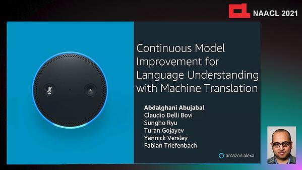 Continuous Model Improvement for Language Understanding with Machine Translation