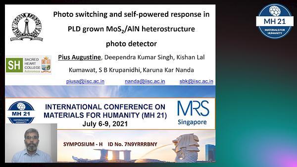 Photoswitching and self-powered response in PLD grown MoS2/AlN heterostructure photodetector