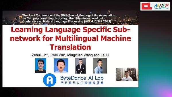 Learning Language Specific Sub-network for Multilingual Machine Translation
