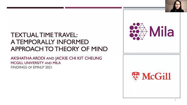Textual Time Travel: A Temporally Informed Approach to Theory of Mind