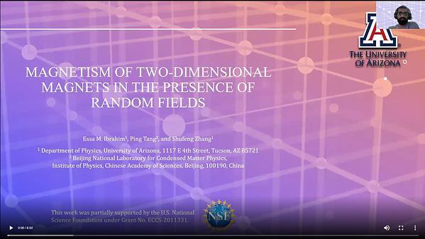 Effects of Random Fields on the Phase Transition of a Two-Dimensional Ferromagnet