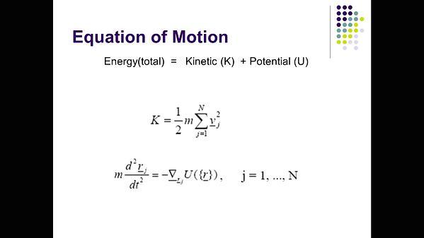 Molecular Dynamics MOOC 2.1.1. Calculating Trajectories