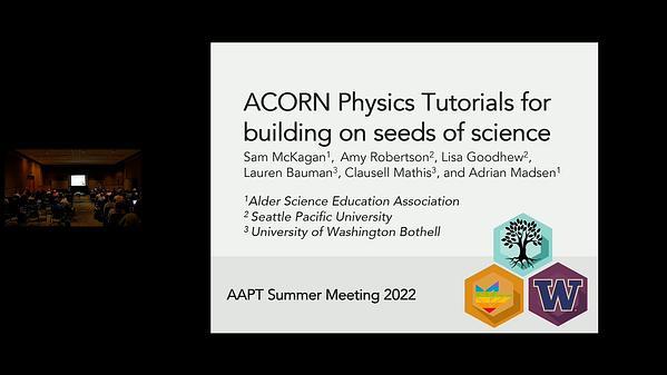 ACORN Physics Tutorials for building on seeds of science