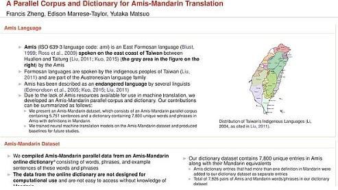 A Parallel Corpus and Dictionary for Amis-Mandarin Translation